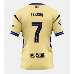 Lacne Muži Futbalové dres Barcelona Ferran Torres #7 2025-26 Krátky Rukáv - Preč